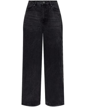 adidas Zip-Detail Wide-Leg Jeans - Blue
