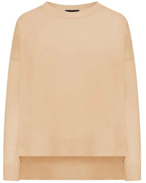 Roberto Collina Oversized Crew-neck Sweater - ナチュラル