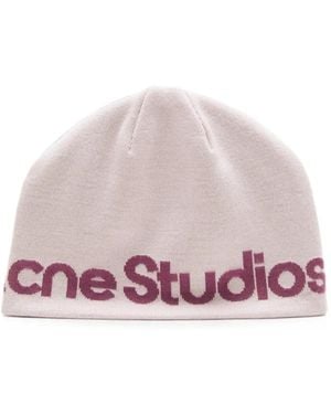 Acne Studios Wool Knit Beanie - Pink