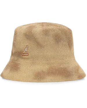 Kangol Logo-Embroidered Tie-Dye Bucket Hat - Natural