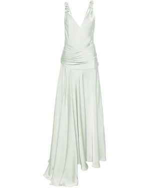 Arcina Ori Madalena Ruched-Strap Maxi Dress - White