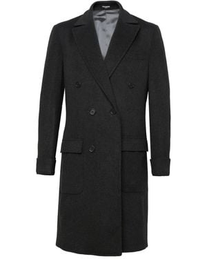 Franzese Collection Stefano De Martino Double-Breasted Coat - Black