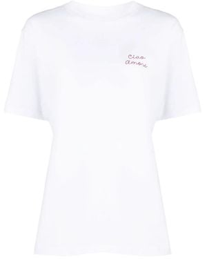 Giada Benincasa エンブロイダリー Tシャツ - ホワイト