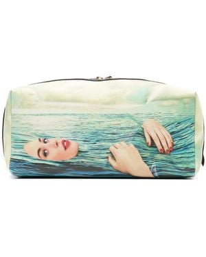 Seletti Toilerpaper Seagirl Wash Bag - Green