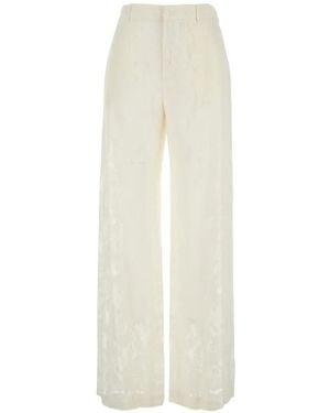 PT Torino Floral Trousers - White