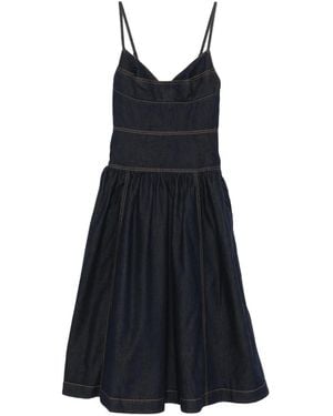 Zimmermann Sleeveless Denim Midi Dress - Blue