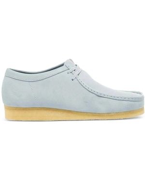 Clarks Suede Lace-Up Shoes - Blue