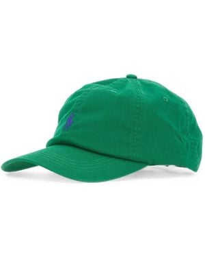 Polo Ralph Lauren Logo-Embroidered Cotton Baseball Cap - Green