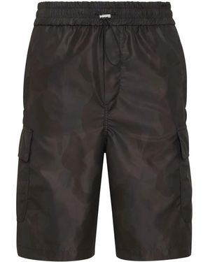 Philipp Plein Drawstring Cargo Shorts - Grey