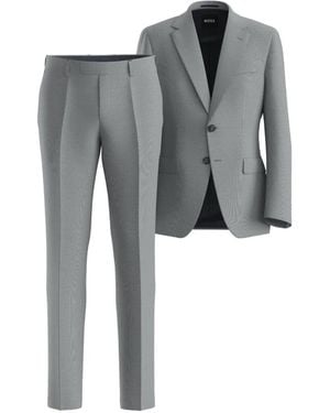 BOSS Single-Breasted Suit - Gray