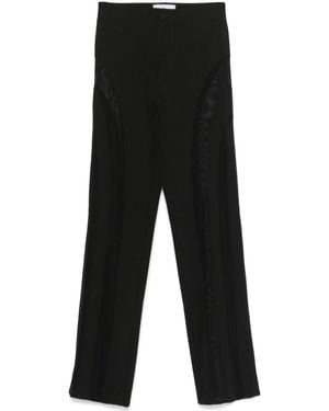 Philipp Plein Mesh-Panelled Trousers - Black