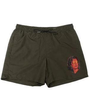 Melt Badeshorts Mit Grafischem Print - Grün