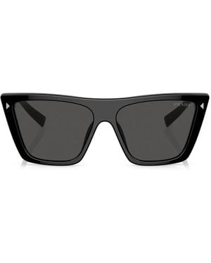 Prada スクエアフレーム サングラス - ブラック
