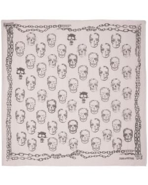 Zadig & Voltaire Kerry Scarf Skull 35 - Natural