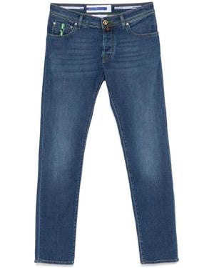 Jacob Cohen Logo-Patch Jeans - Blue