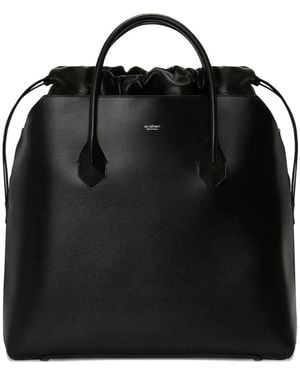 AU DEPART Denain Drawstring-Top Tote Bag - Black