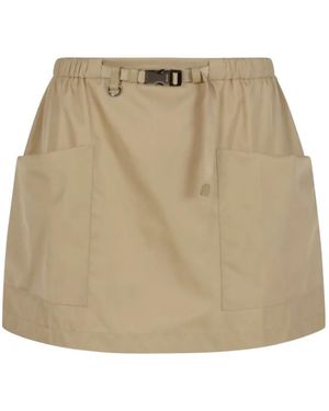 Prada Falda Con Bolsillo De Parche - Neutro