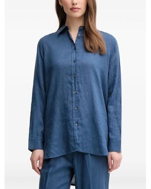 Benetton Button-Up Shirt - Blauw