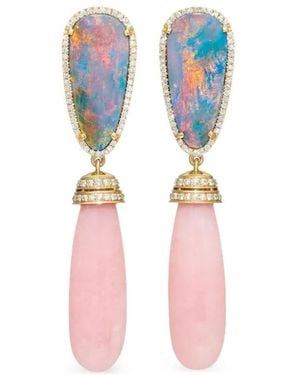 Goshwara G-One Doublet Opal Drop Earrings - Metallic