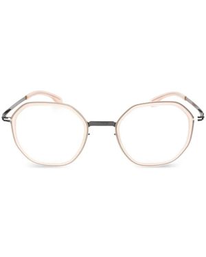 Ic! Berlin Brille Mit Geometrischem Gestell - Natur