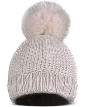 Moorer Muts Met Pompon-Detail - Grijs
