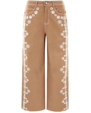 Cinq À Sept Mazie Eyelet Betsy パンツ - ナチュラル