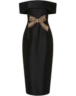 Rebecca Vallance Venus Midi Dress - Black