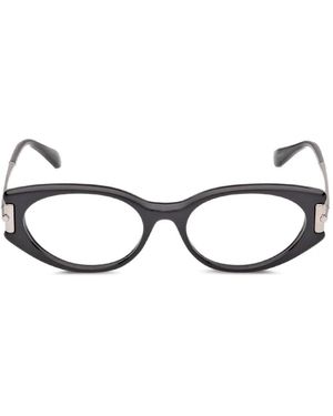 Max Mara Eyewear Bril Met Ovaal Montuur - Wit
