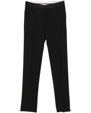 Canali Hose Mit Bügelfalten - Schwarz