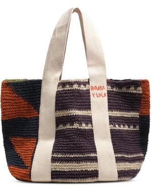 Bimba Y Lola Bolso Shopper Grande De Tuye - Blanco