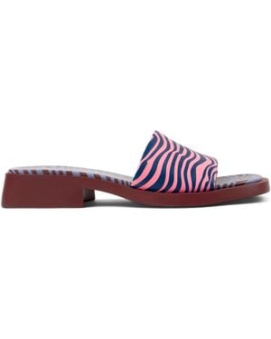 Camper Dana Zebra-Print Sandals - Purple