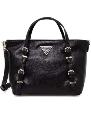 Guess Mini Levia Satchel Bag - Black