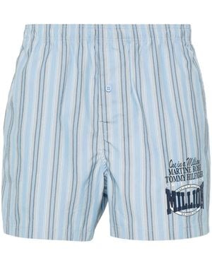 Martine Rose X Tommy Jeans ストライプ ショートパンツ - ブルー