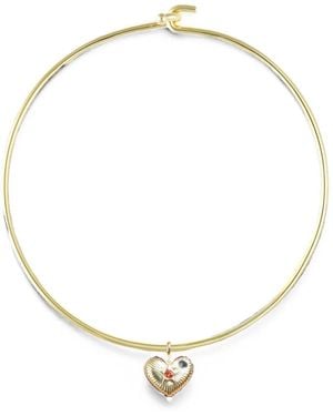 Eshvi Heart Necklace - Metallic