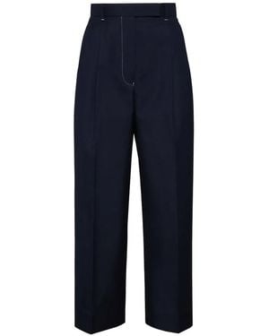 Thom Browne School Uniform High-Waisted Trousers - Blue