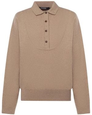 Jacquemus The Pallone Polo Shirt - Natural