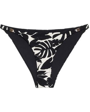 Anine Bing Bellamy Printed Bikini Bottom - Black