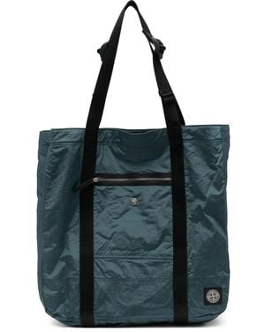 Stone Island Shopper Met Ritszak - Zwart