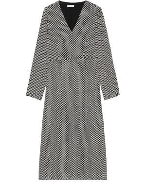 Marc O' Polo Geometric-Print Midi Dress - Gray