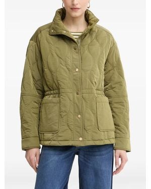 Guess Corine Quilted Drawstring Jacket - Green