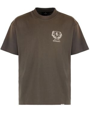 Represent Crest プリント Tシャツ - ブラウン
