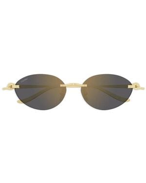 Cartier Oval-Frame Sunglasses - Grey