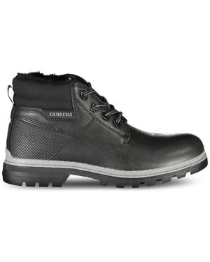 Carrera Lace-Up Boots - Black
