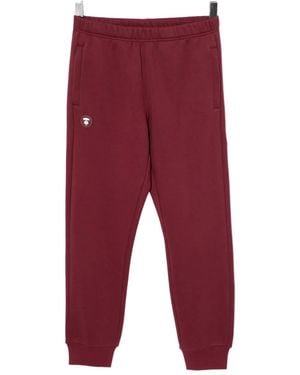 Aape By A Bathing Ape Pantalon De Jogging Moonface - Rouge