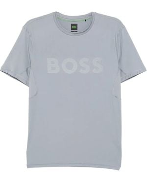 BOSS Logo-Print T-Shirt - Grey