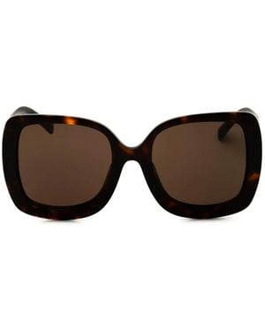 Dolce & Gabbana Occhiali Da Sole Oversize Tartarugati - Marrone