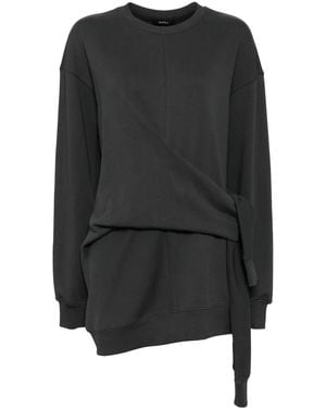 Goen.J ノットディテール スウェットシャツ - ブラック