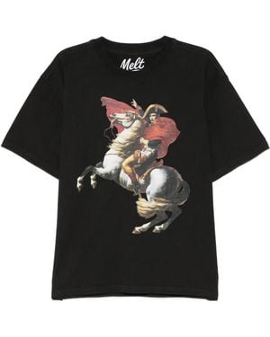 Melt Graphic-Print T-Shirt - Black