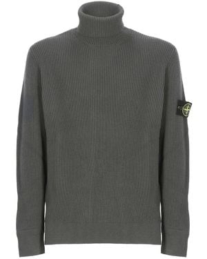 Stone Island Pullover mit Kompass - Grau
