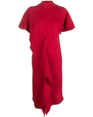 Colville Love Short-Sleeve Midi Dress - Red